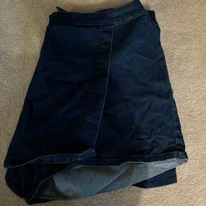 Denim skort-2 pairs; one pair of denim shorts-plus size